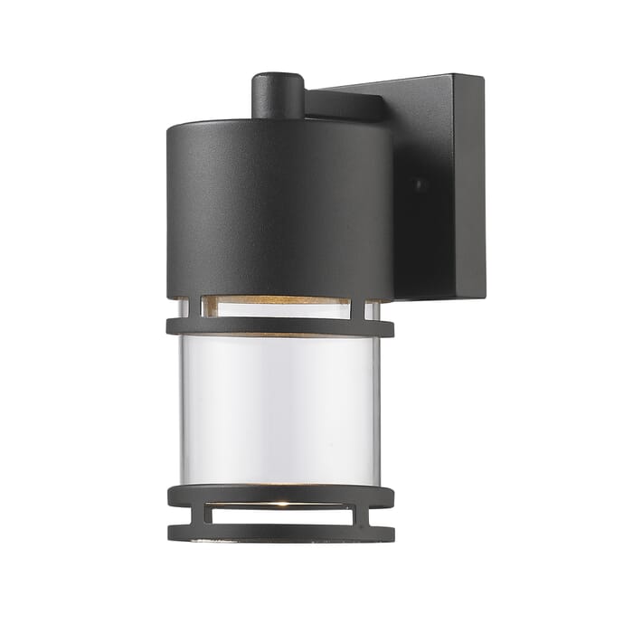 Z-Lite Luminata 1-Light Outdoor Wall Sconce In Black Z-Lite Luminata 1-Light Outdoor Wall Sconce In Black