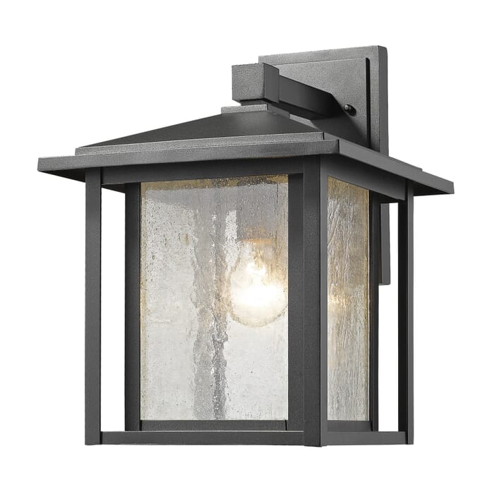 Z-Lite Aspen 1-Light Outdoor Wall Sconce In Black Z-Lite Aspen 1-Light Outdoor Wall Sconce In Black