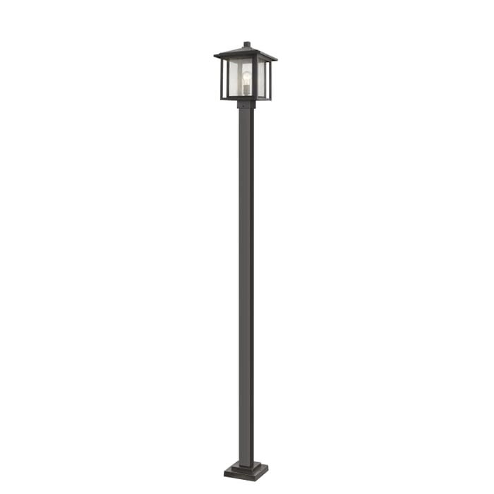 Z-Lite Aspen 1-Light Outdoor Post Mounted Fixture Light In Oil Rubbed Bronze Z-Lite Aspen 1-Light Outdoor Post Mounted Fixture Light In Oil Rubbed Bronze