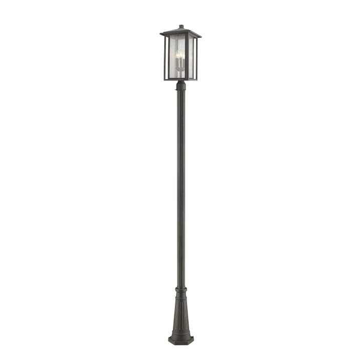 Z-Lite Aspen 3-Light Outdoor Post Mounted Fixture Light In Oil Rubbed Bronze Z-Lite Aspen 3-Light Outdoor Post Mounted Fixture Light In Oil Rubbed Bronze