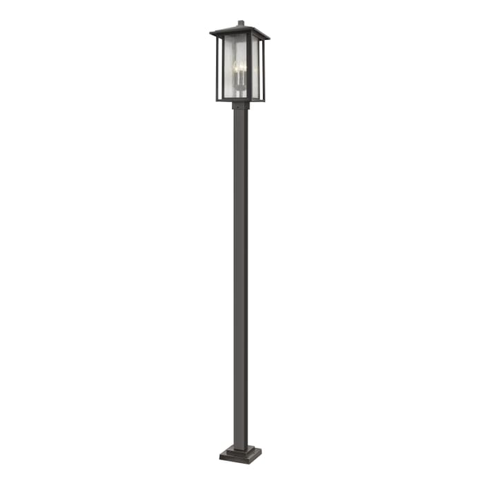 Z-Lite Aspen 3-Light Outdoor Post Mounted Fixture Light In Oil Rubbed Bronze Z-Lite Aspen 3-Light Outdoor Post Mounted Fixture Light In Oil Rubbed Bronze