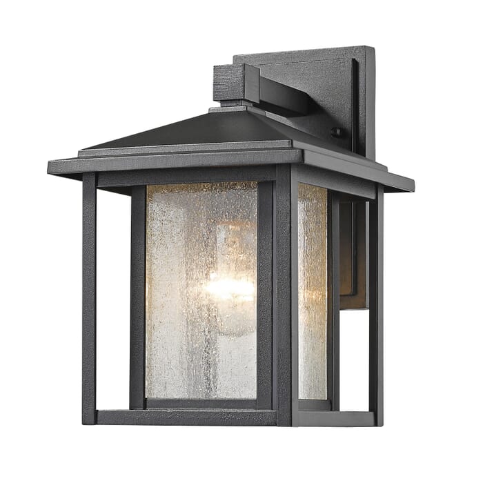 Z-Lite Aspen 1-Light Outdoor Wall Sconce In Black Z-Lite Aspen 1-Light Outdoor Wall Sconce In Black