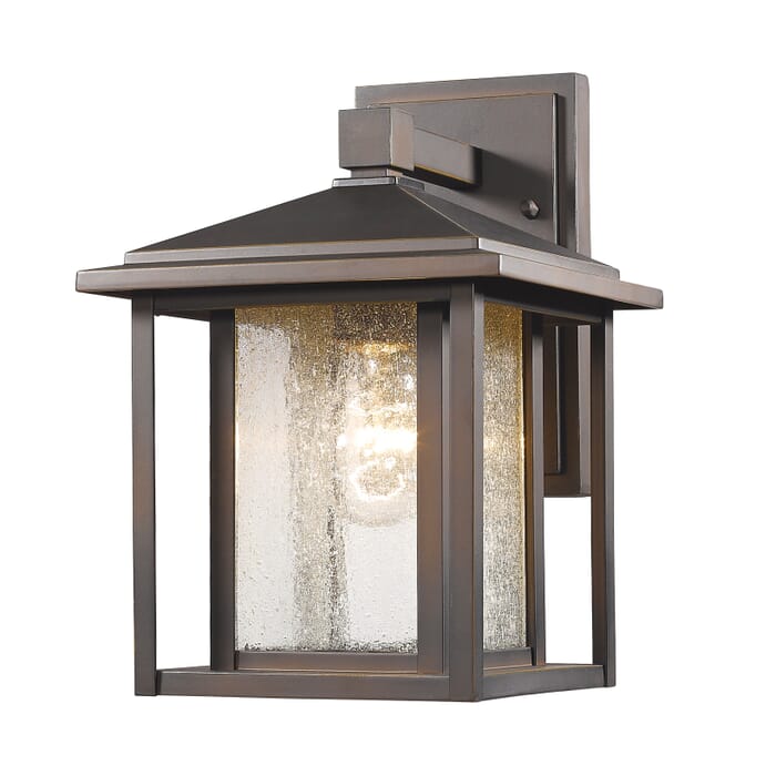 Z-Lite Aspen 1-Light Outdoor Wall Sconce In Oil Rubbed Bronze Z-Lite Aspen 1-Light Outdoor Wall Sconce In Oil Rubbed Bronze