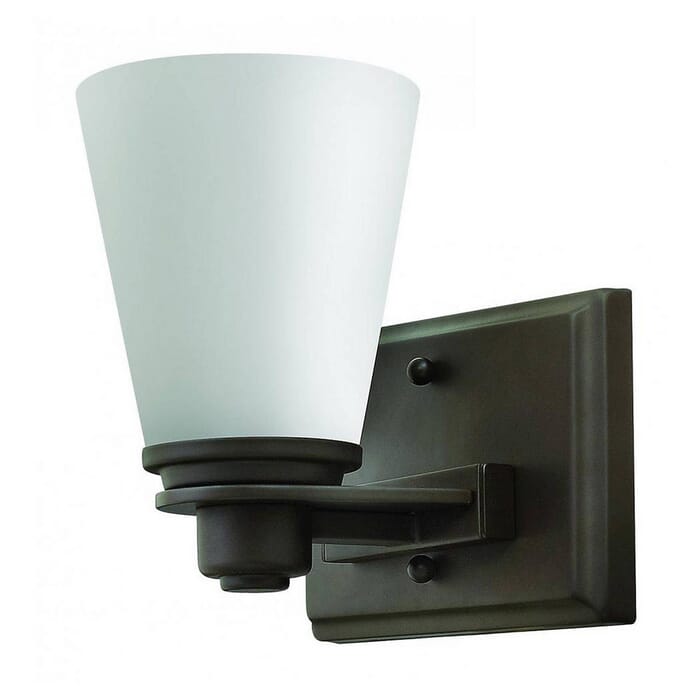 Hinkley Avon Bathroom Wall Sconce in Buckeye Bronze Hinkley Avon Bathroom Wall Sconce in Buckeye Bronze