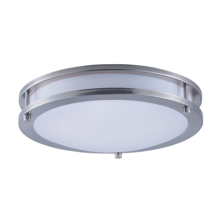 Maxim Lighting Linear LED 12" White Ceiling Light in Satin Nickel Maxim Lighting Linear LED 12" White Ceiling Light in Satin Nickel