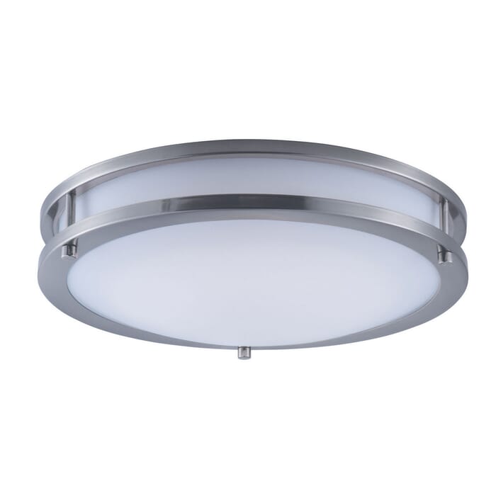 Maxim Lighting Linear 14" LED White Flush Mount in Satin Nickel Maxim Lighting Linear 14" LED White Flush Mount in Satin Nickel