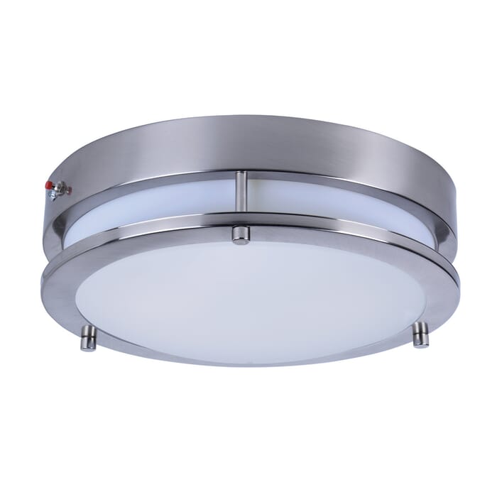 Maxim Lighting Linear 11.75" LED White Flush Mount in Satin Nickel Maxim Lighting Linear 11.75" LED White Flush Mount in Satin Nickel