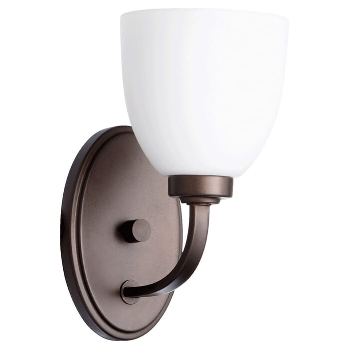 Quorum Reyes 10" Wall Sconce in Oiled Bronze Quorum Reyes 10" Wall Sconce in Oiled Bronze