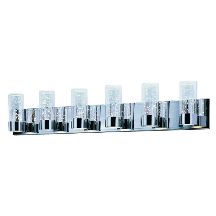 Sync 12-Light LED Bathroom Vanity Light in Polished Chrome Sync 12-Light LED Bathroom Vanity Light in Polished Chrome