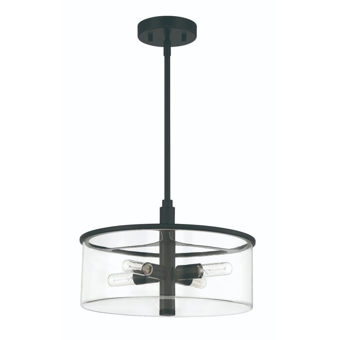 Craftmade Hailie 4-Light Pendant Light in Flat Black Craftmade Hailie 4-Light Pendant Light in Flat Black