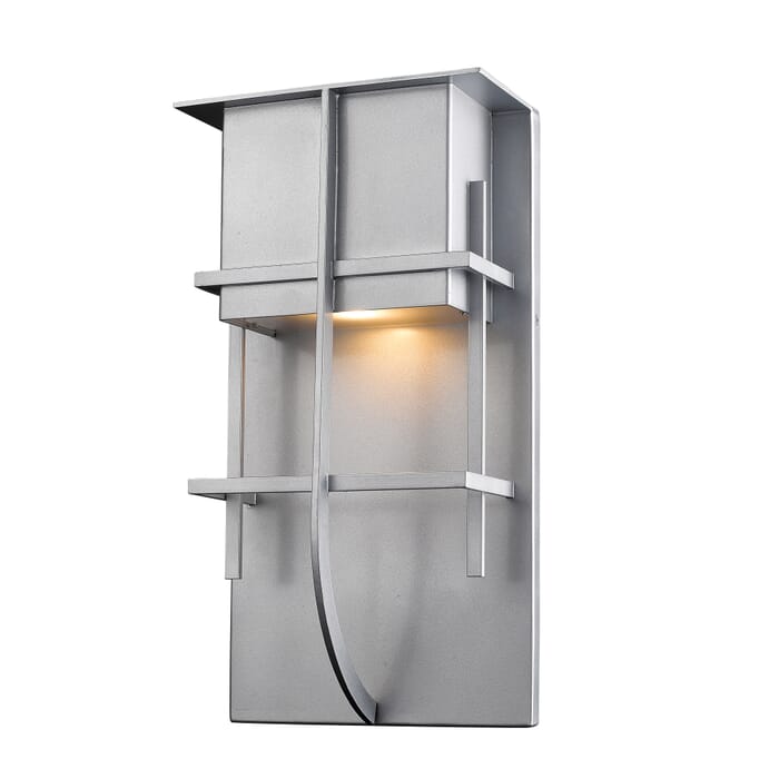 Z-Lite Stillwater 1-Light Outdoor Wall Sconce In Silver Z-Lite Stillwater 1-Light Outdoor Wall Sconce In Silver
