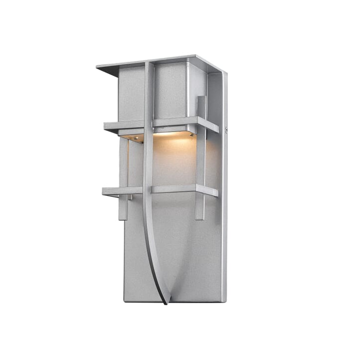 Z-Lite Stillwater 1-Light Outdoor Wall Sconce In Silver Z-Lite Stillwater 1-Light Outdoor Wall Sconce In Silver