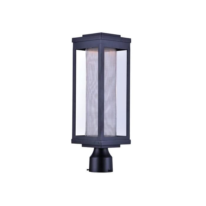 Maxim Lighting Salon LED 1-Light 1-Light Outdoor Pole/Post Mount in Black Maxim Lighting Salon LED 1-Light 1-Light Outdoor Pole/Post Mount in Black