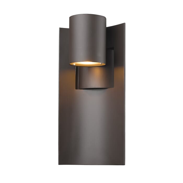 Z-Lite Amador 1-Light Outdoor Wall Sconce In Deep Bronze Z-Lite Amador 1-Light Outdoor Wall Sconce In Deep Bronze