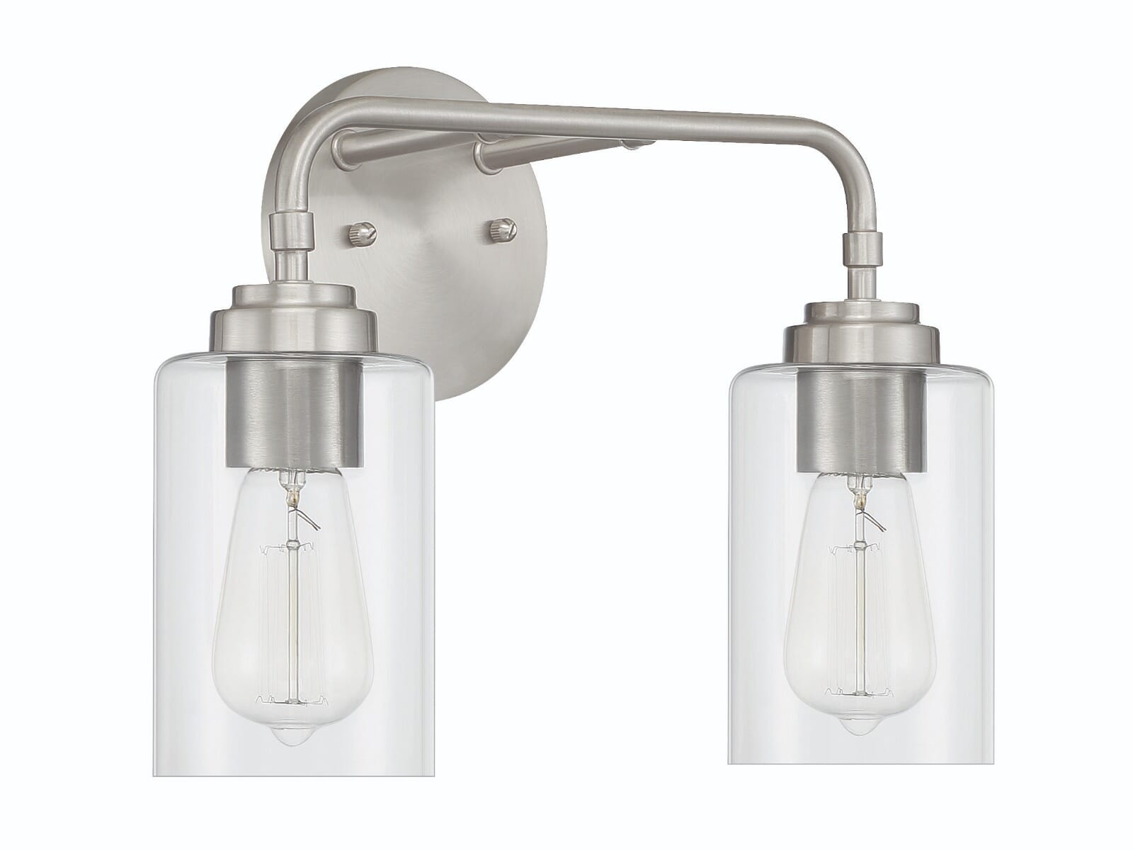 Craftmade Stowe 2-Light Bathroom Vanity Light in Brushed Polished Nickel