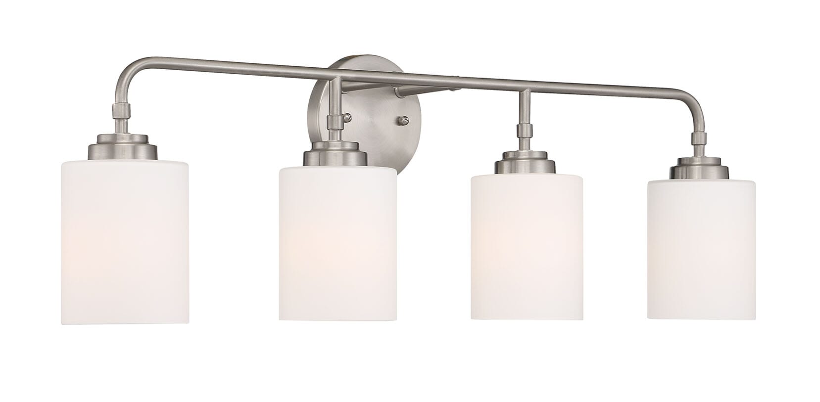 Craftmade Stowe 4-Light Bathroom Vanity Light in Brushed Polished Nickel
