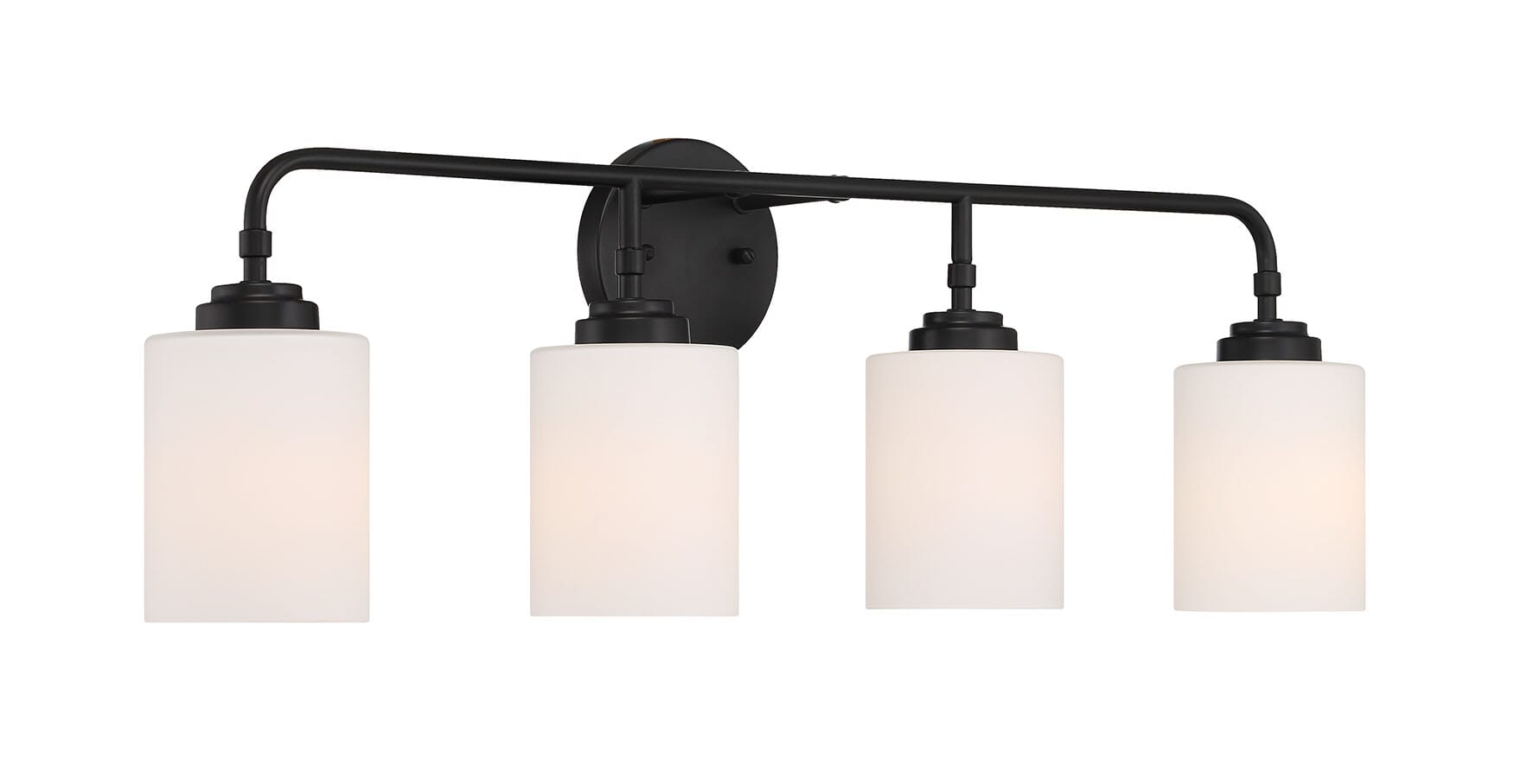 Craftmade Stowe 4-Light Bathroom Vanity Light in Flat Black