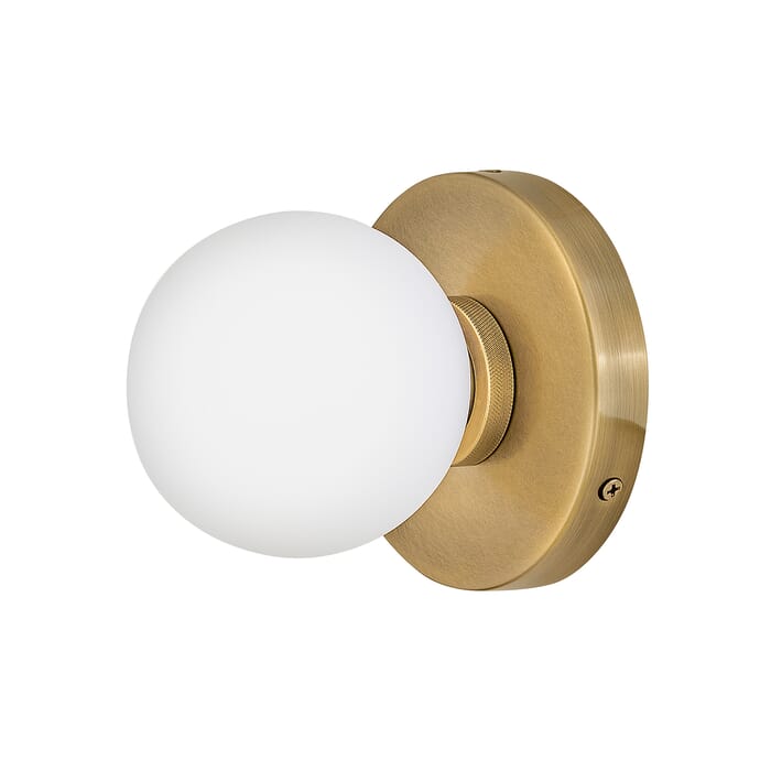 Audrey 1-Light Bathroom Vanity Light in Heritage Brass Audrey 1-Light Bathroom Vanity Light in Heritage Brass