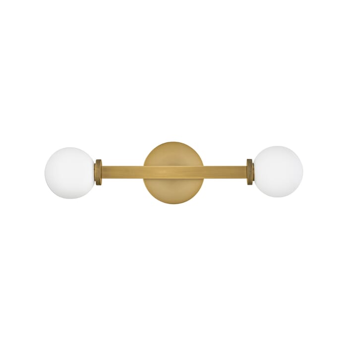 Audrey 2-Light Bathroom Vanity Light in Heritage Brass Audrey 2-Light Bathroom Vanity Light in Heritage Brass