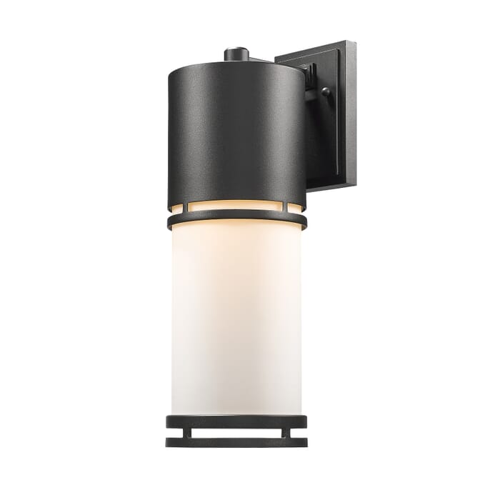 Z-Lite Luminata 1-Light Outdoor Wall Sconce In Black Z-Lite Luminata 1-Light Outdoor Wall Sconce In Black