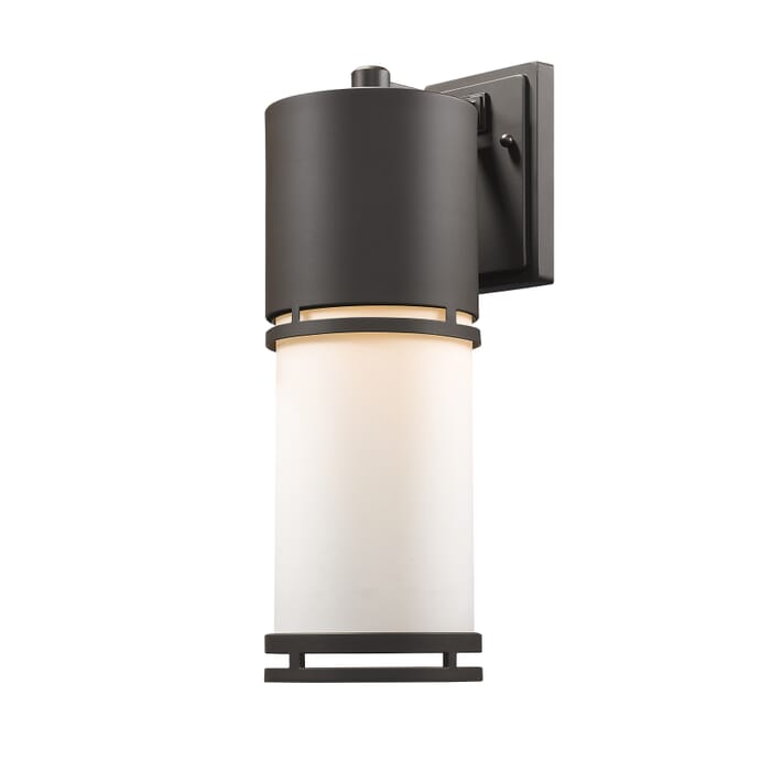 Z-Lite Luminata 1-Light Outdoor Wall Sconce In Deep Bronze Z-Lite Luminata 1-Light Outdoor Wall Sconce In Deep Bronze