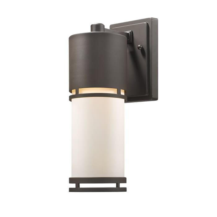 Z-Lite Luminata 1-Light Outdoor Wall Sconce In Deep Bronze Z-Lite Luminata 1-Light Outdoor Wall Sconce In Deep Bronze