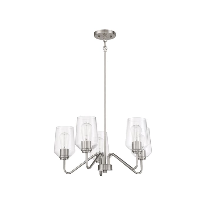 Craftmade Shayna 5-Light Chandelier in Brushed Polished Nickel Craftmade Shayna 5-Light Chandelier in Brushed Polished Nickel