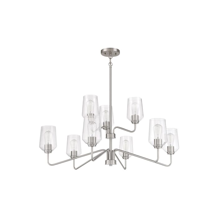 Craftmade Shayna 9-Light Chandelier in Brushed Polished Nickel Craftmade Shayna 9-Light Chandelier in Brushed Polished Nickel