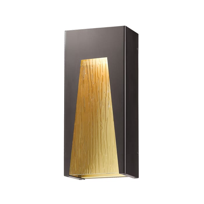Z-Lite Millenial 1-Light Outdoor Wall Sconce In Bronze Gold Z-Lite Millenial 1-Light Outdoor Wall Sconce In Bronze Gold