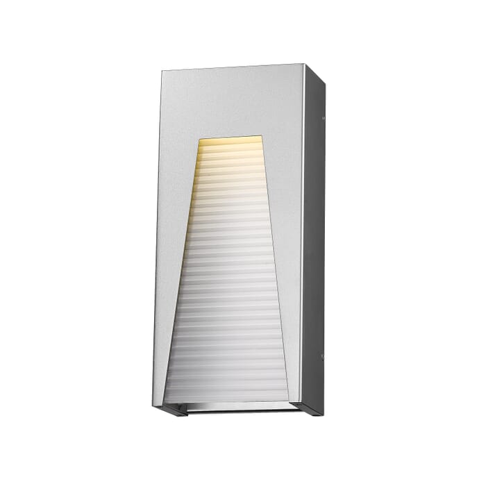 Z-Lite Millenial 1-Light Outdoor Wall Sconce In Silver Z-Lite Millenial 1-Light Outdoor Wall Sconce In Silver