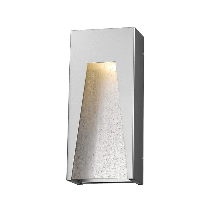 Z-Lite Millenial 1-Light Outdoor Wall Sconce In Silver Z-Lite Millenial 1-Light Outdoor Wall Sconce In Silver