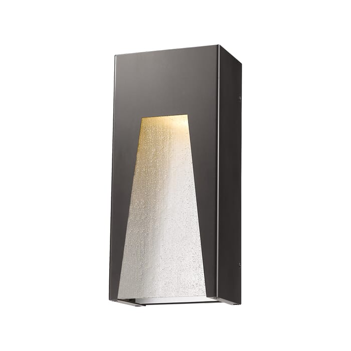 Z-Lite Millenial 1-Light Outdoor Wall Sconce In Bronze Silver Z-Lite Millenial 1-Light Outdoor Wall Sconce In Bronze Silver