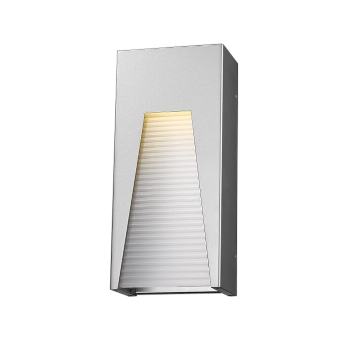 Z-Lite Millenial 1-Light Outdoor Wall Sconce In Silver Z-Lite Millenial 1-Light Outdoor Wall Sconce In Silver