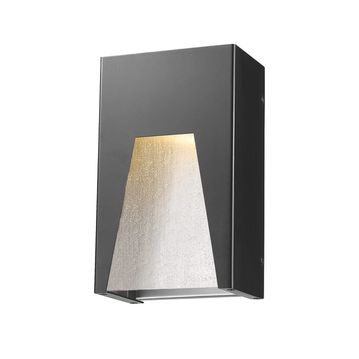 Z-Lite Millenial 1-Light Outdoor Wall Sconce In Black Silver Z-Lite Millenial 1-Light Outdoor Wall Sconce In Black Silver