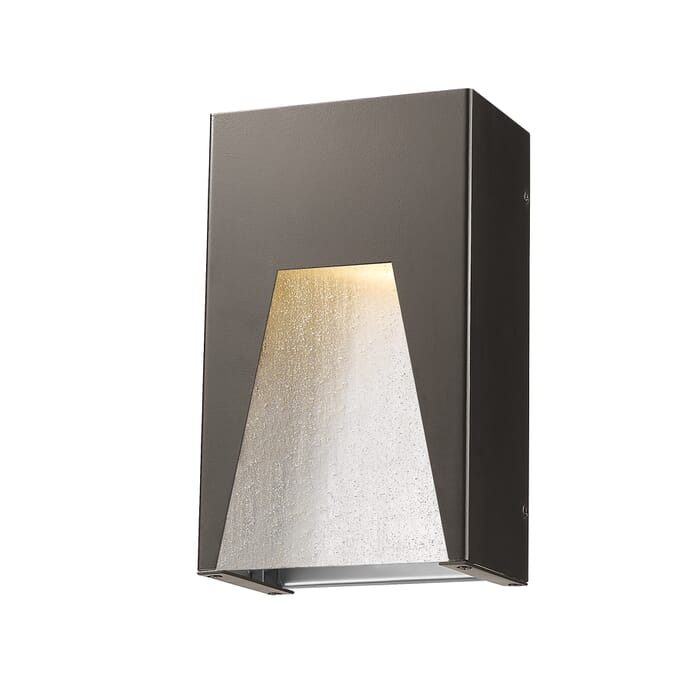 Z-Lite Millenial 1-Light Outdoor Wall Sconce In Bronze Silver Z-Lite Millenial 1-Light Outdoor Wall Sconce In Bronze Silver
