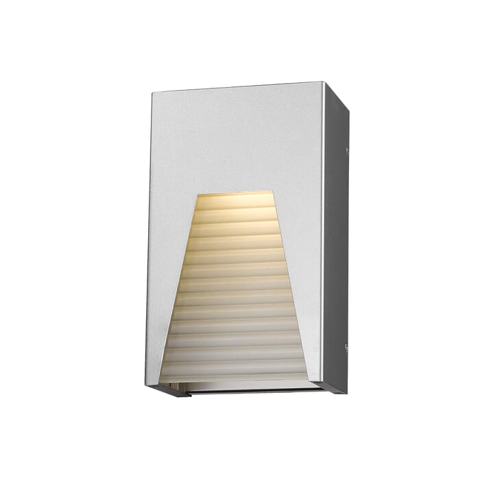 Z-Lite Millenial 1-Light Outdoor Wall Sconce In Silver Z-Lite Millenial 1-Light Outdoor Wall Sconce In Silver