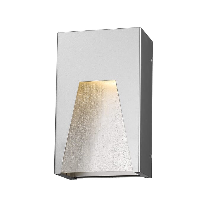 Z-Lite Millenial 1-Light Outdoor Wall Sconce In Silver Z-Lite Millenial 1-Light Outdoor Wall Sconce In Silver