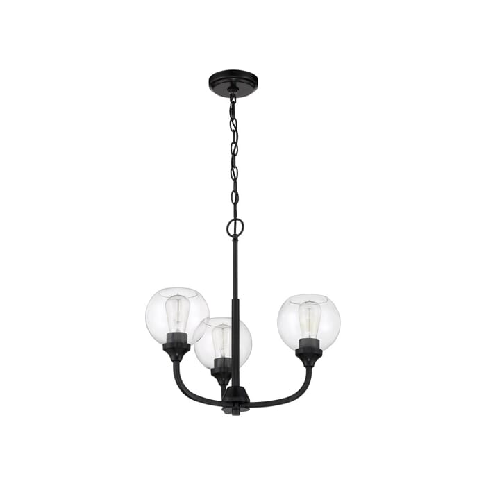 Craftmade Glenda 3-Light Chandelier in Flat Black Craftmade Glenda 3-Light Chandelier in Flat Black