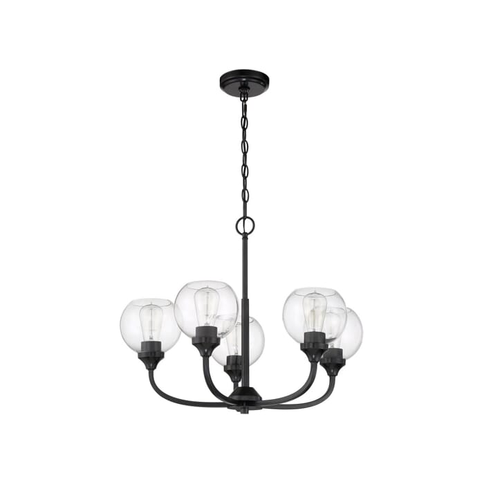 Craftmade Glenda 5-Light Chandelier in Flat Black Craftmade Glenda 5-Light Chandelier in Flat Black