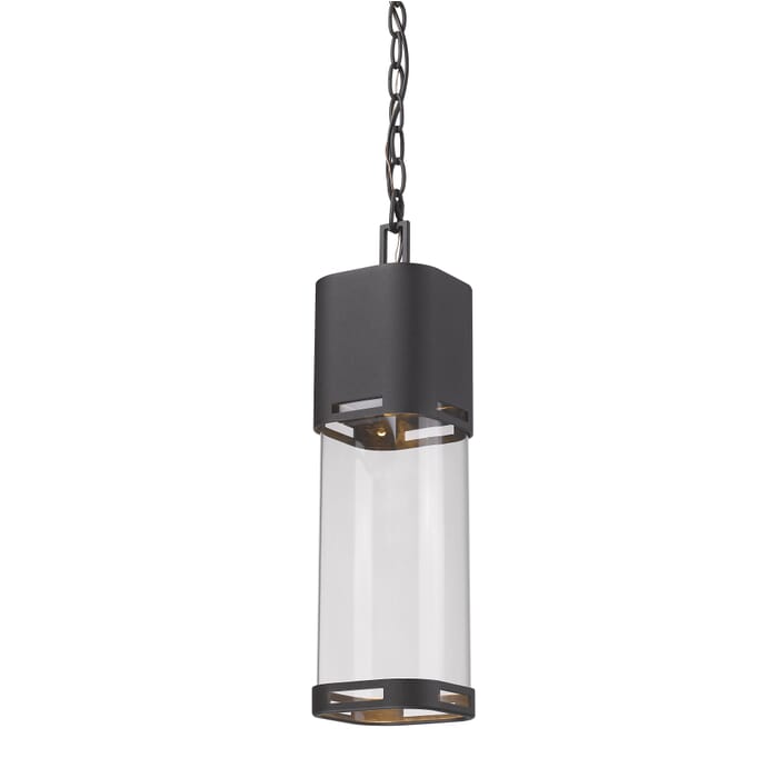 Z-Lite Lestat 1-Light Outdoor Chain Mount Ceiling Fixture Light In Black Z-Lite Lestat 1-Light Outdoor Chain Mount Ceiling Fixture Light In Black