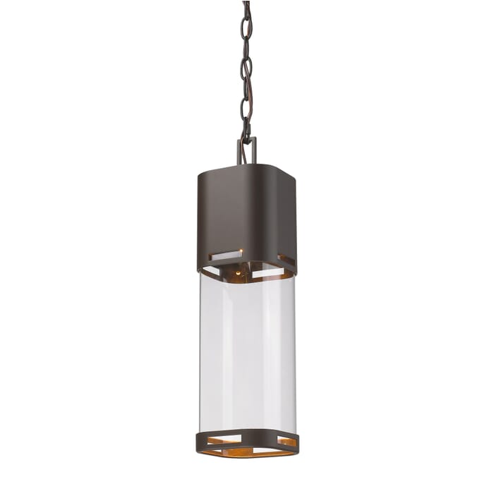 Z-Lite Lestat 1-Light Outdoor Chain Mount Ceiling Fixture Light In Deep Bronze Z-Lite Lestat 1-Light Outdoor Chain Mount Ceiling Fixture Light In Deep Bronze