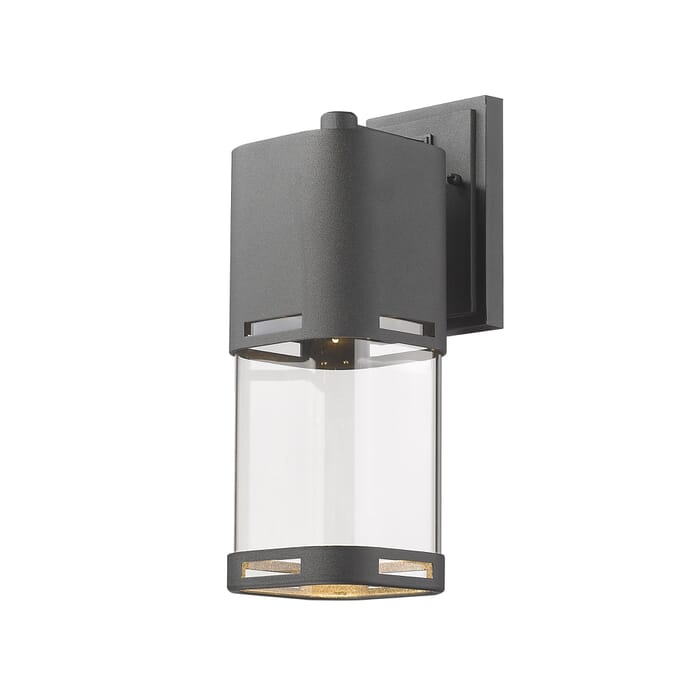 Z-Lite Lestat 1-Light Outdoor Wall Sconce In Black Z-Lite Lestat 1-Light Outdoor Wall Sconce In Black
