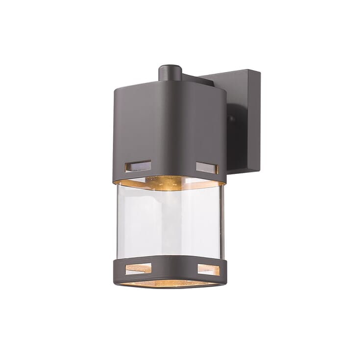 Z-Lite Lestat 1-Light Outdoor Wall Sconce In Deep Bronze Z-Lite Lestat 1-Light Outdoor Wall Sconce In Deep Bronze