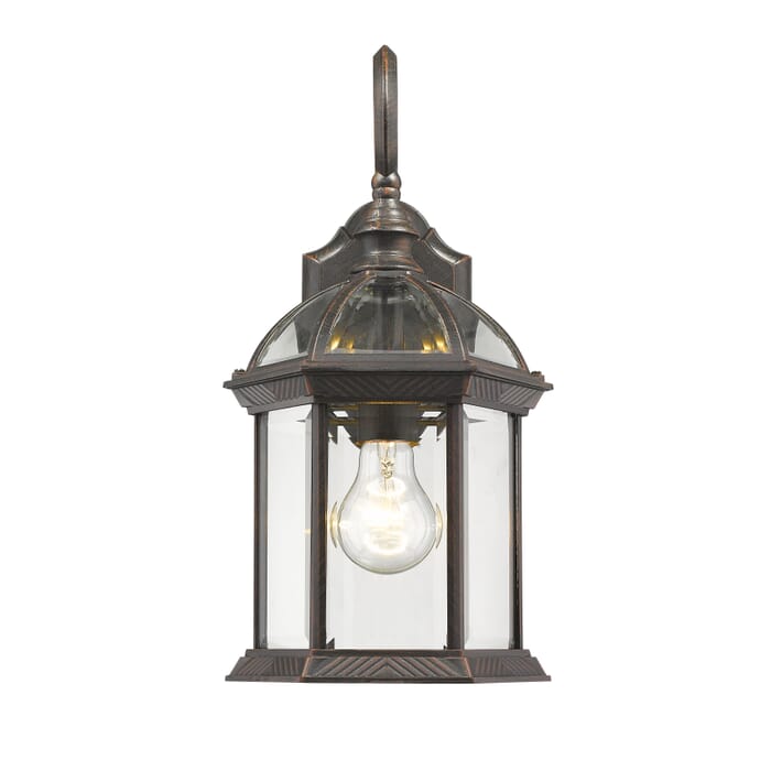 Z-Lite Annex 1-Light Outdoor Wall Sconce In Rust Z-Lite Annex 1-Light Outdoor Wall Sconce In Rust