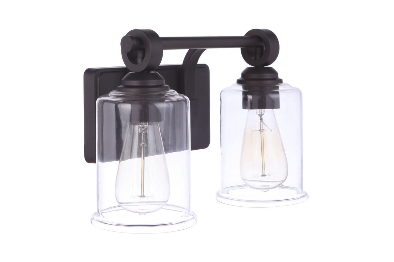Craftmade Romero 2-Light Bathroom Vanity Light in Espresso