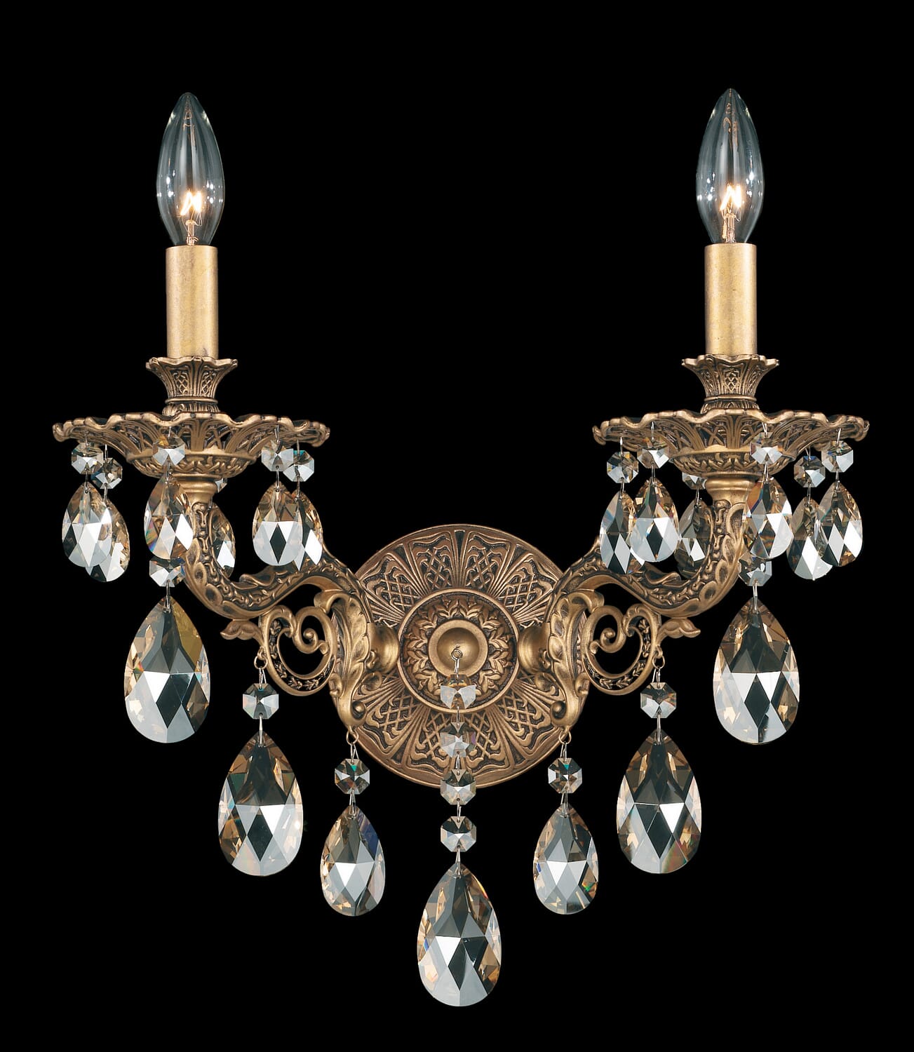 Milano 2-Light Wall Sconce in Heirloom Bronze