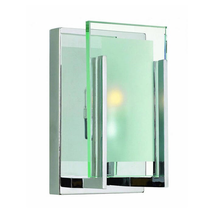 Hinkley Latitude 1-Light Bathroom Wall Sconce in Chrome Hinkley Latitude 1-Light Bathroom Wall Sconce in Chrome