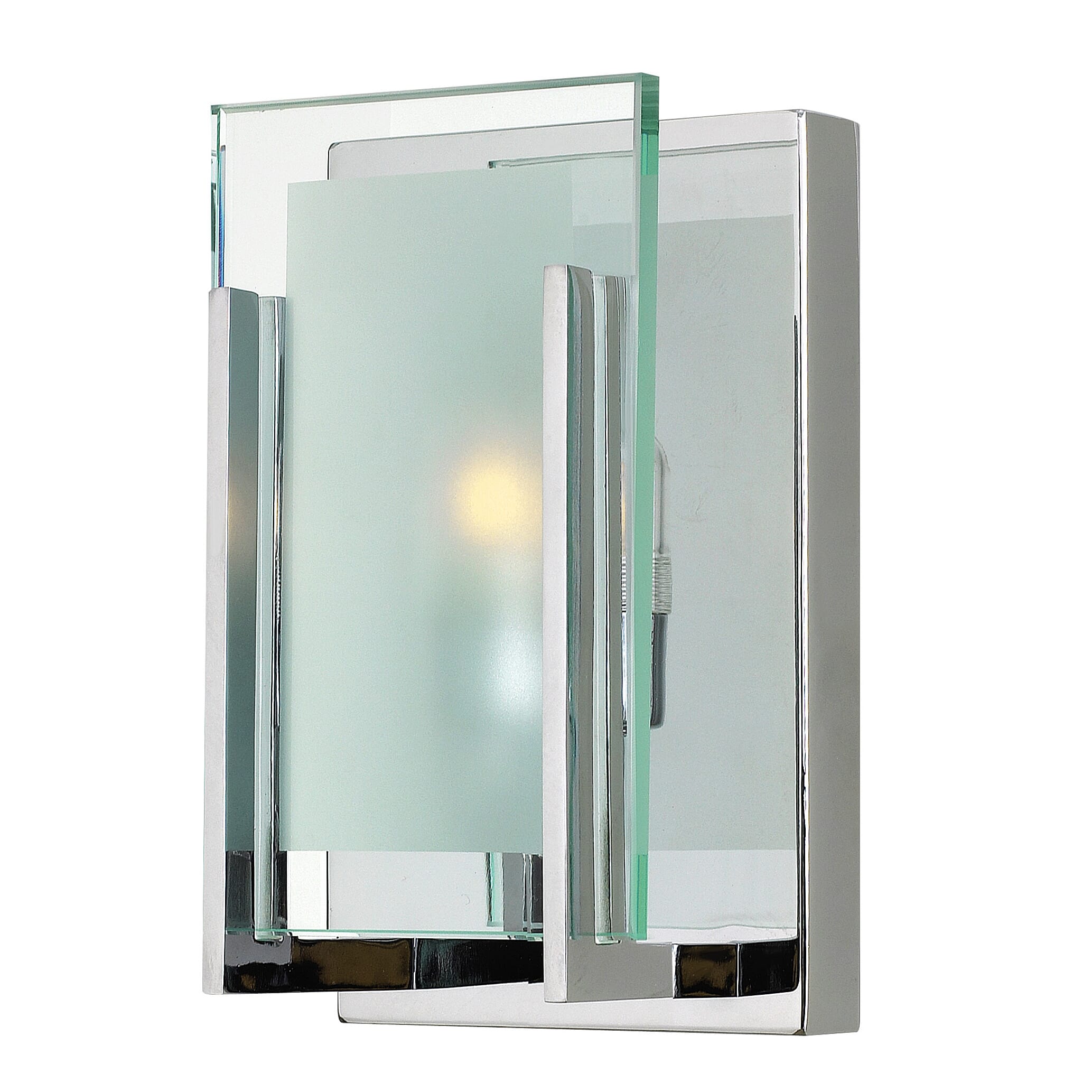Chrome One Light Bath Sconce from the Latitude Collection