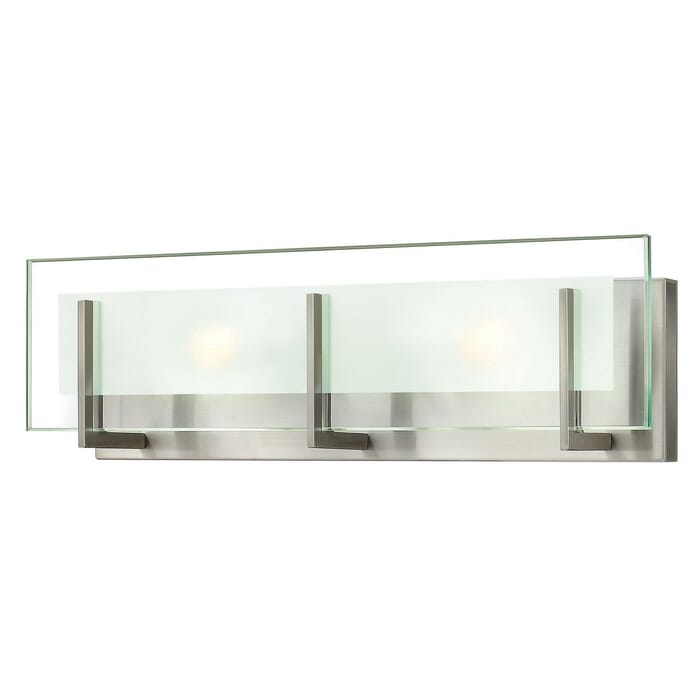 Hinkley Latitude LED Bathroom Vanity Light in Brushed Nickel Hinkley Latitude LED Bathroom Vanity Light in Brushed Nickel