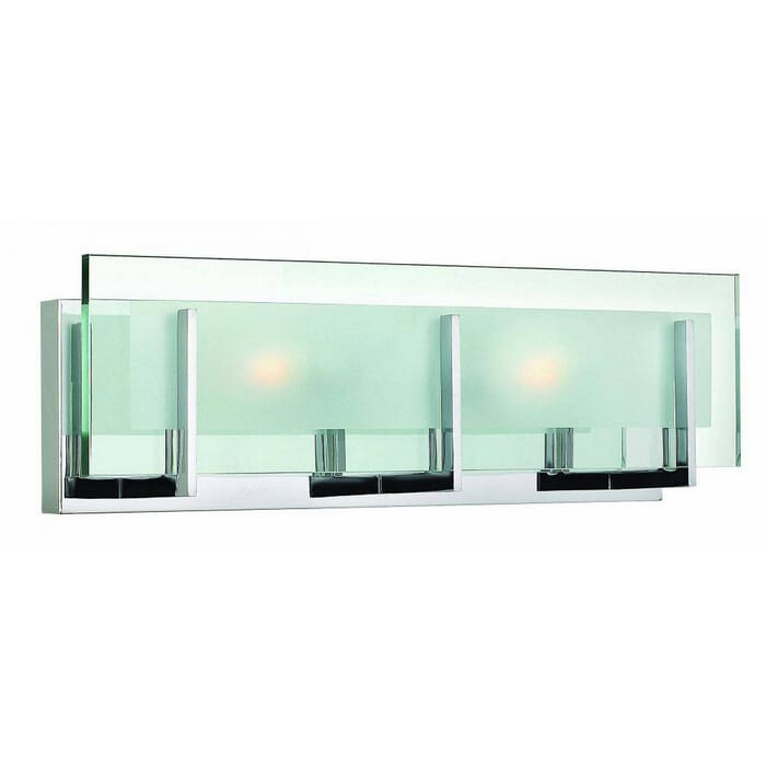 Hinkley Latitude Bathroom Vanity Light in Chrome Hinkley Latitude Bathroom Vanity Light in Chrome